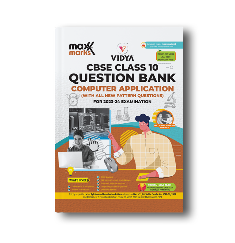 Cbse Class 10 Question Bank Computer Applications For 2024 Cbse Board Cbse Class 10 Question Bank Computer Applications For 2024 Cbse Board