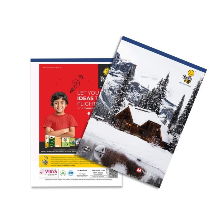 Overjoy Premium Notebook Snowy Mountains Double Line-Interleaf - Image 1