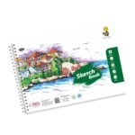 Overjoy Premium Spiral Sketch Book Village On a Cliff (29.7*21)cm