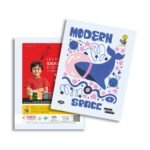 Overjoy Premium School Notebook Modern Space 3-In-1(Single Line/Four Line/Square-12MM)