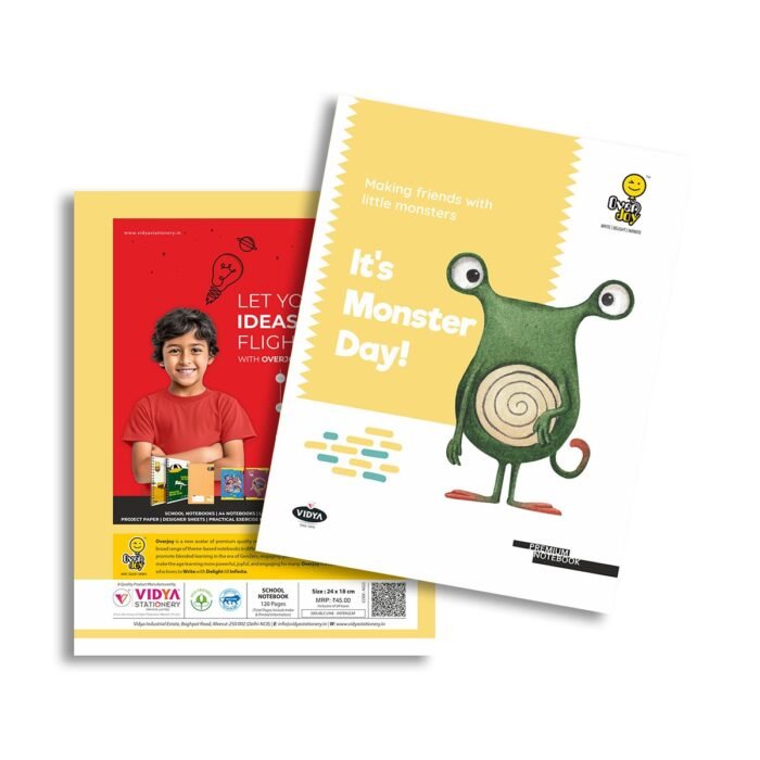 Overjoy Premium School Notebook It's Monsters Day Double Line-Interleaf - Image 1