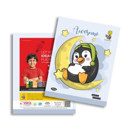 Overjoy Premium School Notebook Awesome 3-In-1(Five Line/Four Line/Square-12MM)