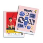 Overjoy Premium School Notebook Outer Space Astro 3-In-1(Single Line/Four Line/Square-12MM)