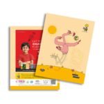 Overjoy Premium School Notebook Let's Play Flamingo Double Line-Interleaf