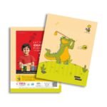 Overjoy Premium School Notebook Let's Play Dinosaur Double Line-Interleaf