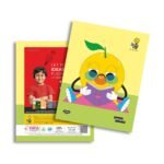 Overjoy Premium School Notebook Orange Four Line-Interleaf