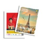 Overjoy Premium School Notebook Eiffel Tower Double Line-Interleaf