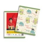Overjoy Premium Notebook Owls Doodle Four Line