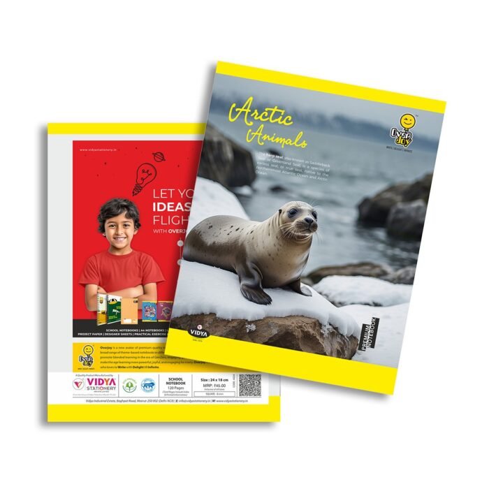 Overjoy Premium School Notebook Harp Seal Square-8MM - Image 1