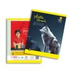 Overjoy Premium School Notebook Arctic Wolf Square-8MM
