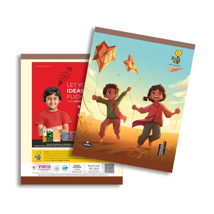 Overjoy Premium Notebook Kids Flying Kites Four Line-Interleaf - Image 1
