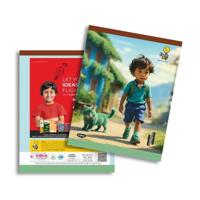 Overjoy Premium Notebook Boy With A Cat Four Line-Interleaf - Image 1