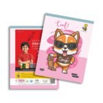 Overjoy Premium School Notebook Cool Corgi 3-In-1(Five Line/Four Line/Square-12MM)