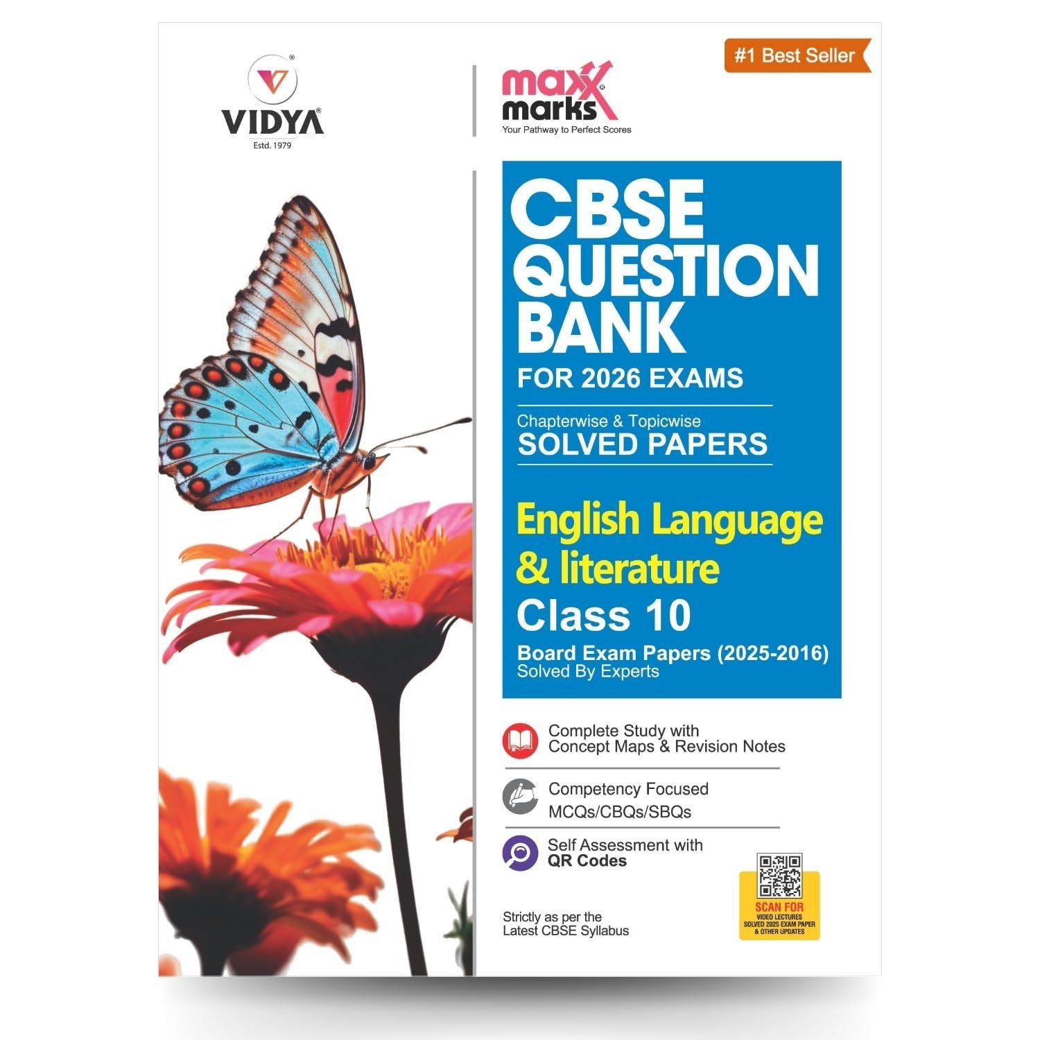 9789359071237.jpg English Language and Literature Class 10 Maxx Marks CBSE Question Bank for 2026 Board Exams - Image 1
