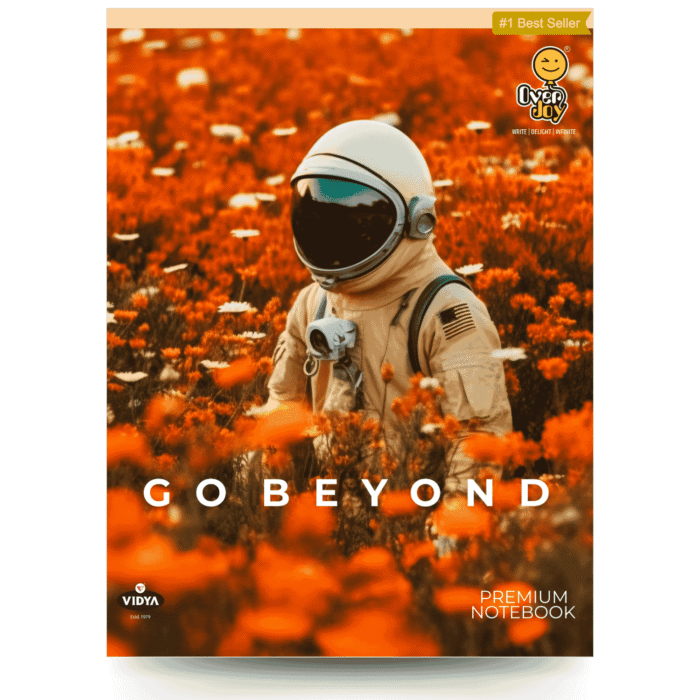 OverJoy Premium School Notebook – Space Adventure Theme | Single Line | 120 Pages | #1 Best Seller | Eco-Friendly - Image 1